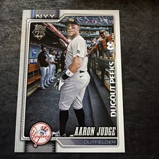Aaron Judge - 2026 Topps Celebration Dugout Peeks SSP Image Variation