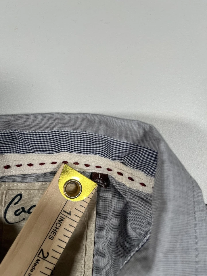 Coastal Shirt Mens Large Gray Snap Front Western Pearl Snap Long Sleeve Casual - Image 3 of 4