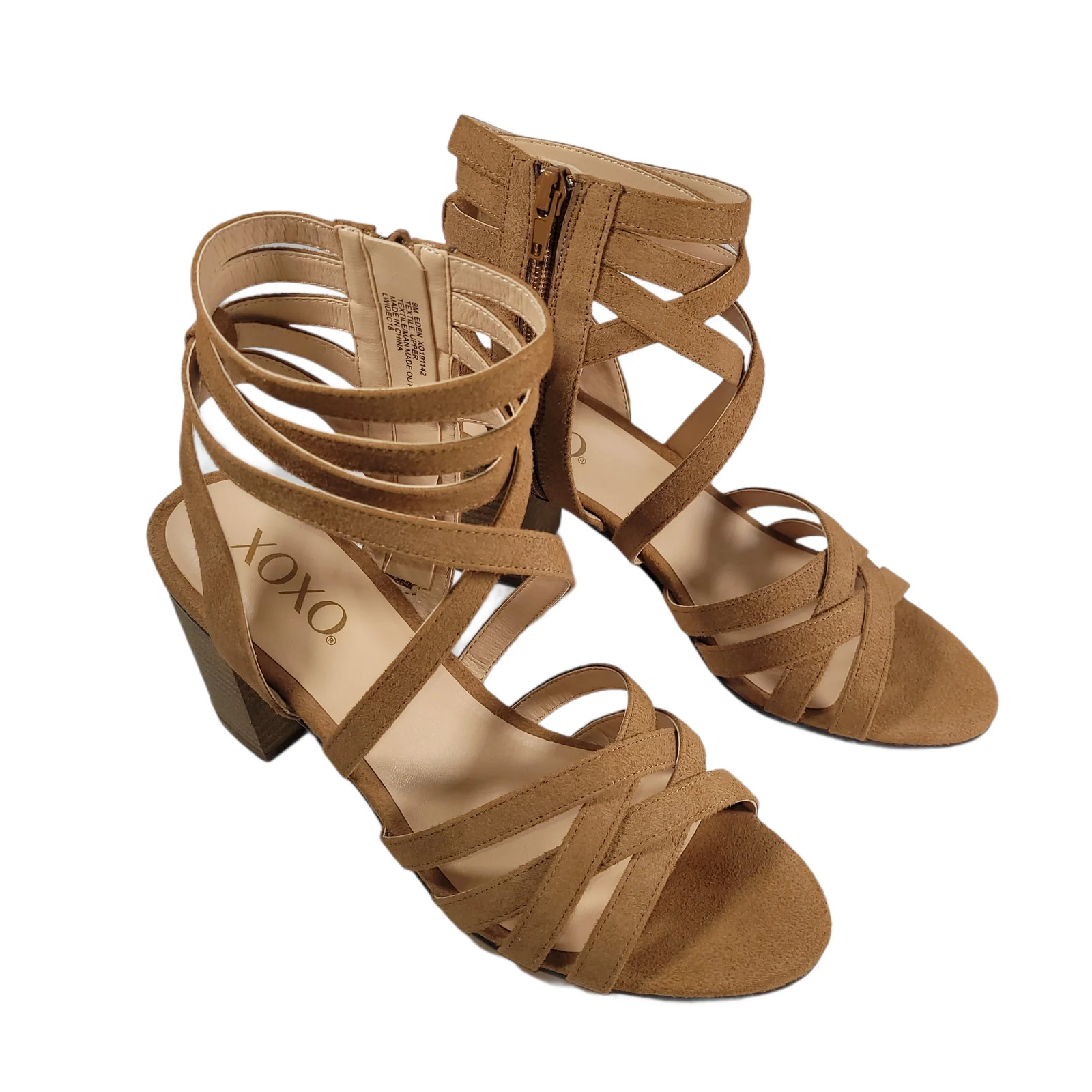 XOXO Women's Eden Block-Heel Dress Sandals Size 9