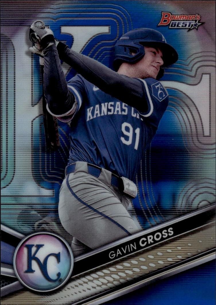 2022 Bowman's Best #TP-5 Gavin Cross Top Prospects Blue Refractor #/150