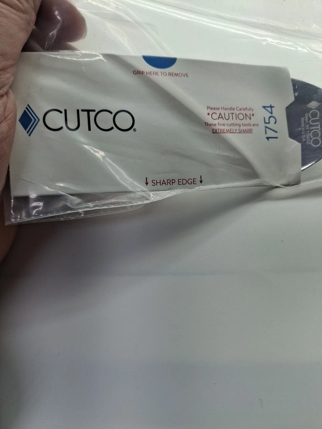 Cutco 1754 Slice +Serve Spatula Knife Cake Pie Server Serrated Edge Brown Handle
