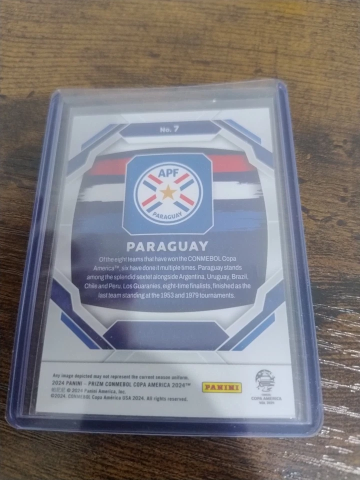 2024 Panini Prizm Conmebol Copa America Paraguay Badge #7 - Image 2 of 2