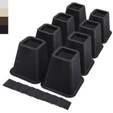 6 Inch Heavy Duty Bed Risers, Furniture Risers for Desk, Chair, Table or Sofa...