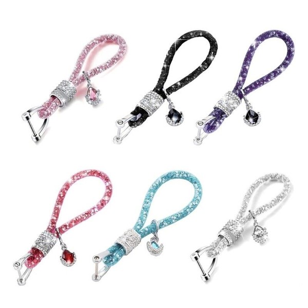 Eurowagens Strass SchlüSselanhäNger Legierung SchlüSsel Fob Mode Glitzer Key Fob-image
