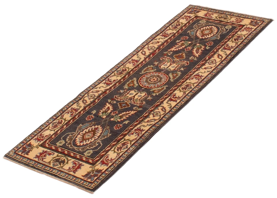 2'2" x 5'9" Hand Knotted Oriental Carpet Traditional Wool Area Rug - Image 4 of 4