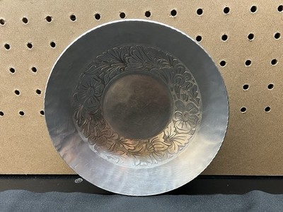 Vintage Forged Aluminum Decorative Plate   Taglio Design by E.M.P.C.