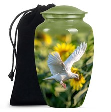 Dove Pure Funeral Urns for Human Ashes Adult Female  Dad 10 Inch 