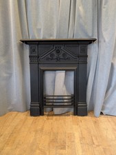 Antique Victorian cast iron fireplace - Fire surround - Flat 2 Wall