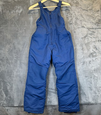 All In Motion Overall Bib Youth M 8/10 Blue Wind Resistant Ski Snowboarding