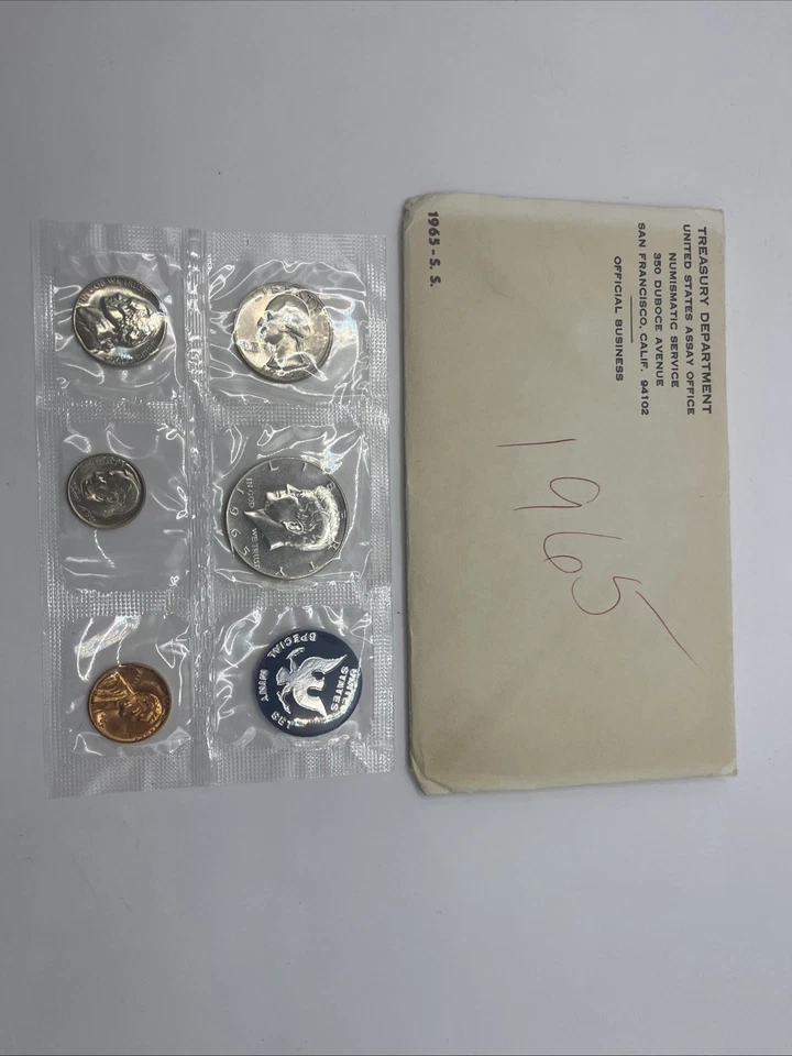 VTG Uncirculated US Mint Silver Proof Sets 1964, 65, 66, and 67 LOT OF 4 - Image 4 of 4