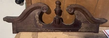VTG Wood pediment Header salvage Finial Crafter 33” Long Molding Duncan Phyfe