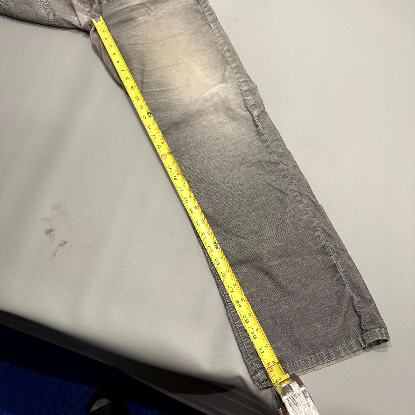 Vintage True Religion Ricky Bootcut Jeans Mens 34 Gray Denim Logo Light Wash thumbnail 7