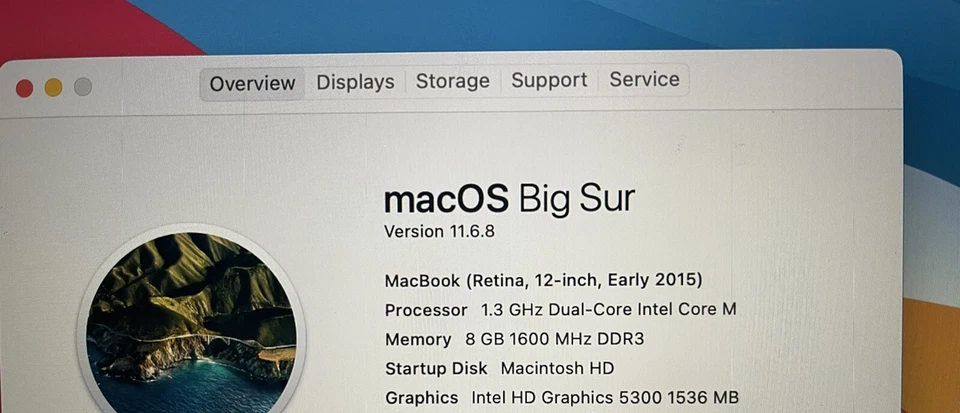 Macbook A1534 Early 2015 12” Genuine Laptop Logic Board 1.3Ghz 500GB - Image 2 of 3