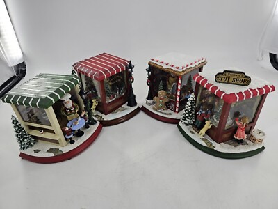 Christmas Santas Klaus Coffee Shop, Toy Shop, Workshop,Christmas Gingerbread Lan