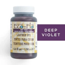  Eco-Flo Leather Dye 4.4 fl. oz. (132 ml) Deep violet - FREE SHIPPING!