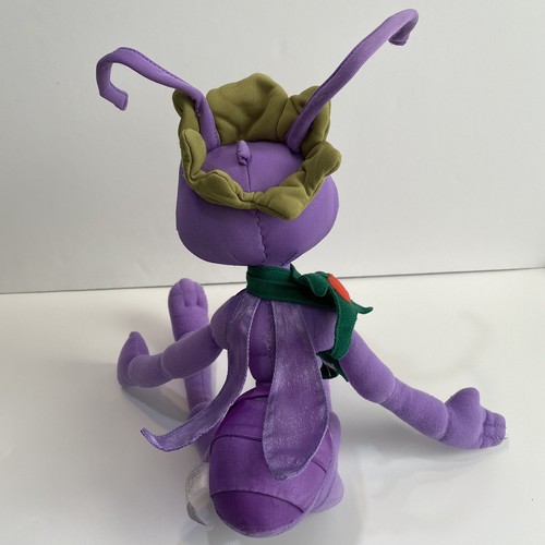 Vintage A Bugs Life lila Ameise Prinzessin Atta bewegliches Plüschtier Disney 16"" Urlaub98 - Bild 4 von 8