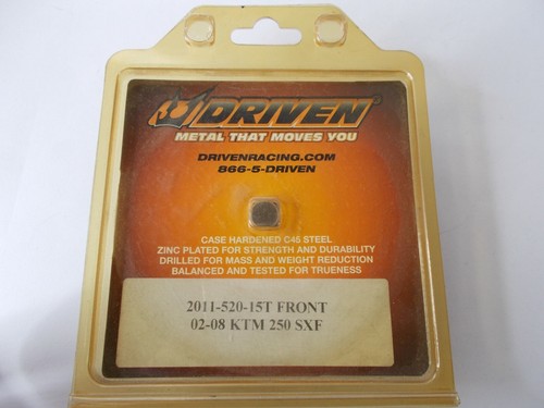 Driven Racing 2011-520-15T Steel Front Sprocket Black 02-08 KTM 250SXF - Picture 2 of 4