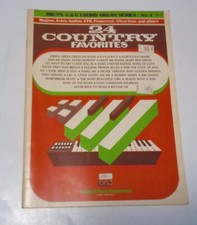 24 COUNTRY FAVORITES NO. 4 guitar book 1975