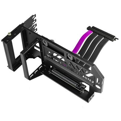 Masteraccessory Vertical GPU Card Holder Kit V3 Black, Premium Riser Cable PCI-E
