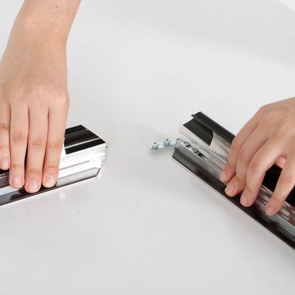 Portable Snap Poster Frame 1.25" Aluminum Front Loading Wall Mount 40x60 Black - Image 3 of 4