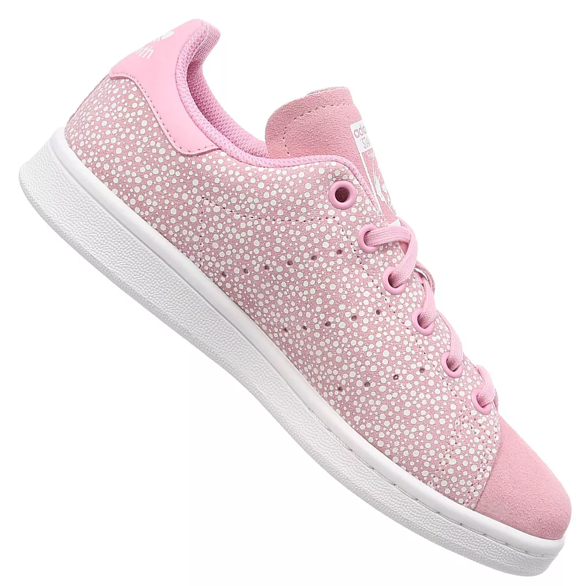 Adidas Originals Stan Smith Mujer Piel Zapatillas Deportivas DB2869 Lunares  Rosa