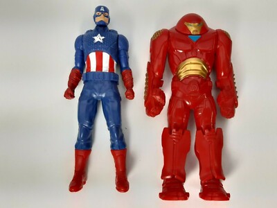 2pc Lot Marvel Mattel Hulkbuster E4938 & Captain America B1815 6'' Action Figure