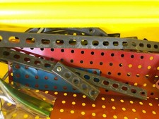 Gabriel Erector Set Metal Building Toy in Yellow Plastic Case 1970s