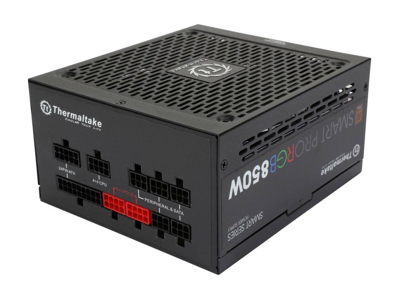 Thermaltake Smart Pro RGB 850W Smart Zero Fan SLI/CrossFire Ready  Continuous Pow 841163067239 | eBay