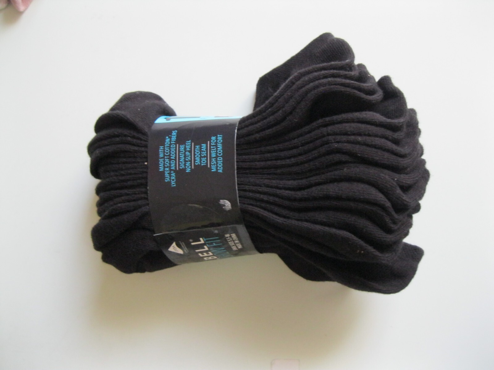 SAOLA K. Bell Calze Donna No Show Fit Super Morbide Cotone Nero 5 5 10 (solo 9 paia)1198