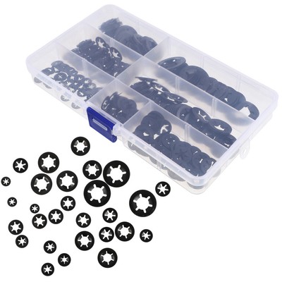 280pcs Verschluss Lock Washer Schloss Scheiben Sortiment Kit