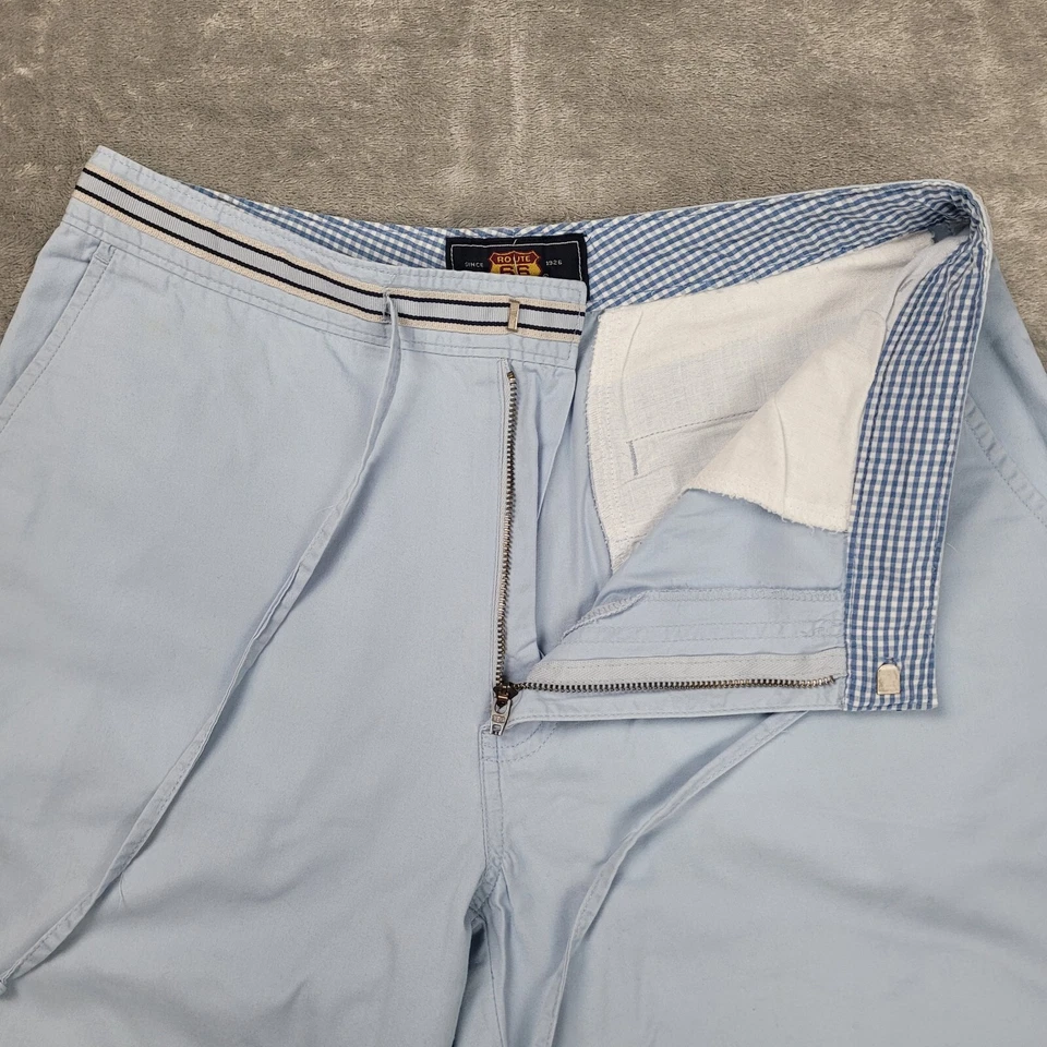 Pantalones chinos de lona para mujer Route 66 azules talla 10 cintura estilo informal calce a la moda Foto 3 de 4