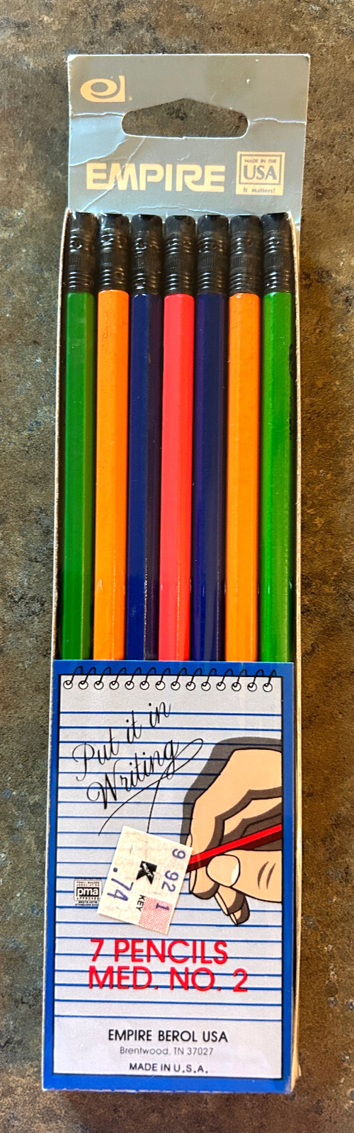 S Pack Of 7 Medium No. 2 Pencils New Sealed Usa
