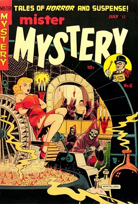 Mister Mystery 06 Comic Book Cover Art Giclee Reproduction on Canvas