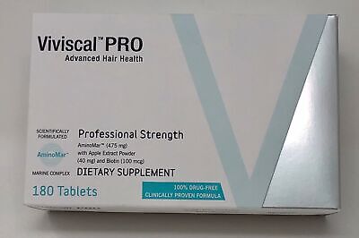 VIVISCAL PROFESSIONAL Hair Growth Dietary Supplement 180 tabs EXP 10/23