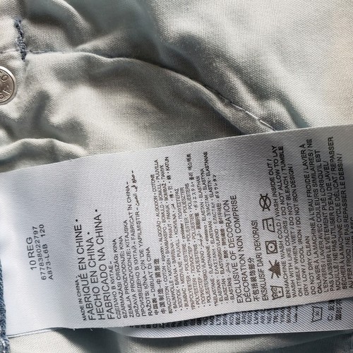 Levi's NWT the shorty short distressed jean shorts w/ metallic waist girls sz 10 - Picture 13 of 14