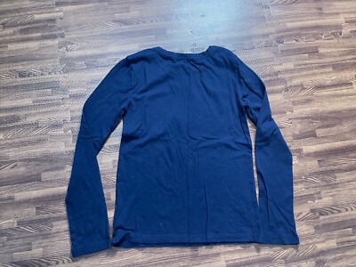 Gap Kids Supersoft Girls Long Sleeve Shirt Navy “Eiffel Tower