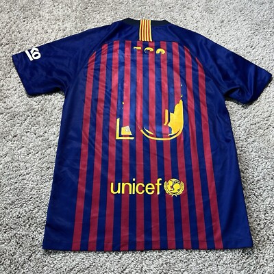 FC Barcelona 2018 - 2019 Home football shirt jersey Nike Mens