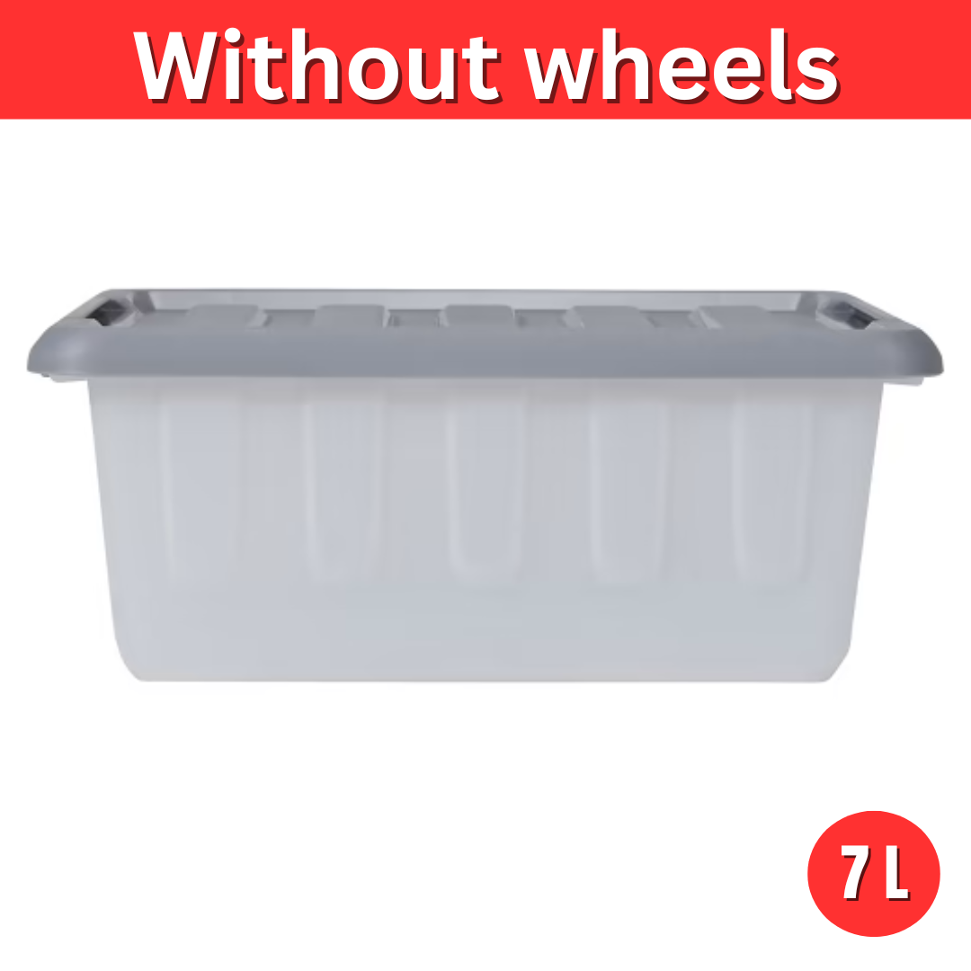 Large Moveable Storage Box Heavy Duty Plastic Tub Storage Box Large