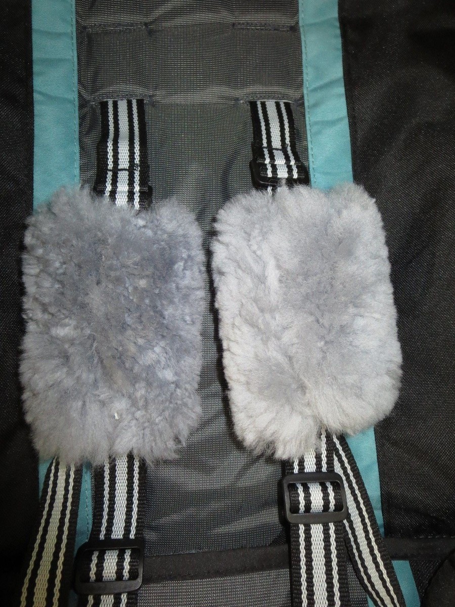 Natural Sheepskin Harness Strap Pads Cover Stroller Baby Carrier Seat  Highchair