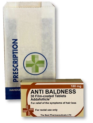 THE BEST PHARMACEUTICALS LTD Anti Baldness Novelty Joke Pill Tablet Box - Fun Rude Xmas/Birthday Gift - Funny