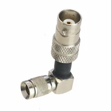 DIY RF adapter 90° BNC jack to DIN 1.0/2.3 SAA male 1080P HD SDI data transfer