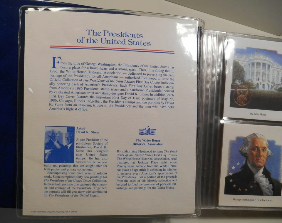 1986 Presidential Sc 2216-2219 in folio set of 40 from Washington to Reagan - Image 4 of 4