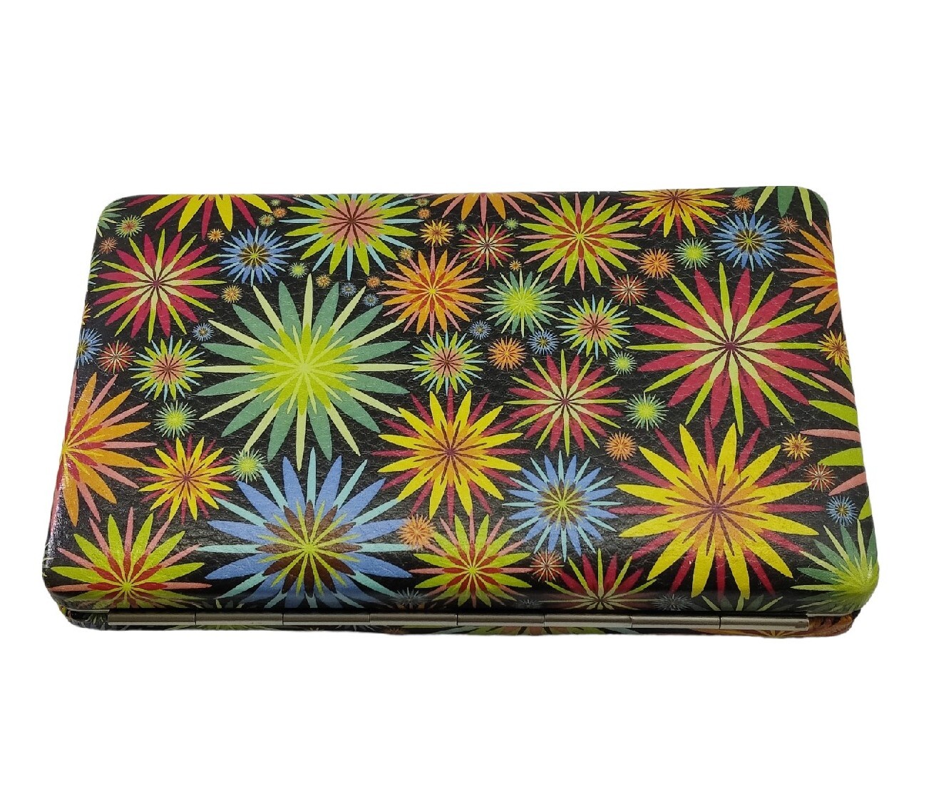 Alicia Klein Hard Case Wallet Clutch Purse Women Multicolor Floral eBay
