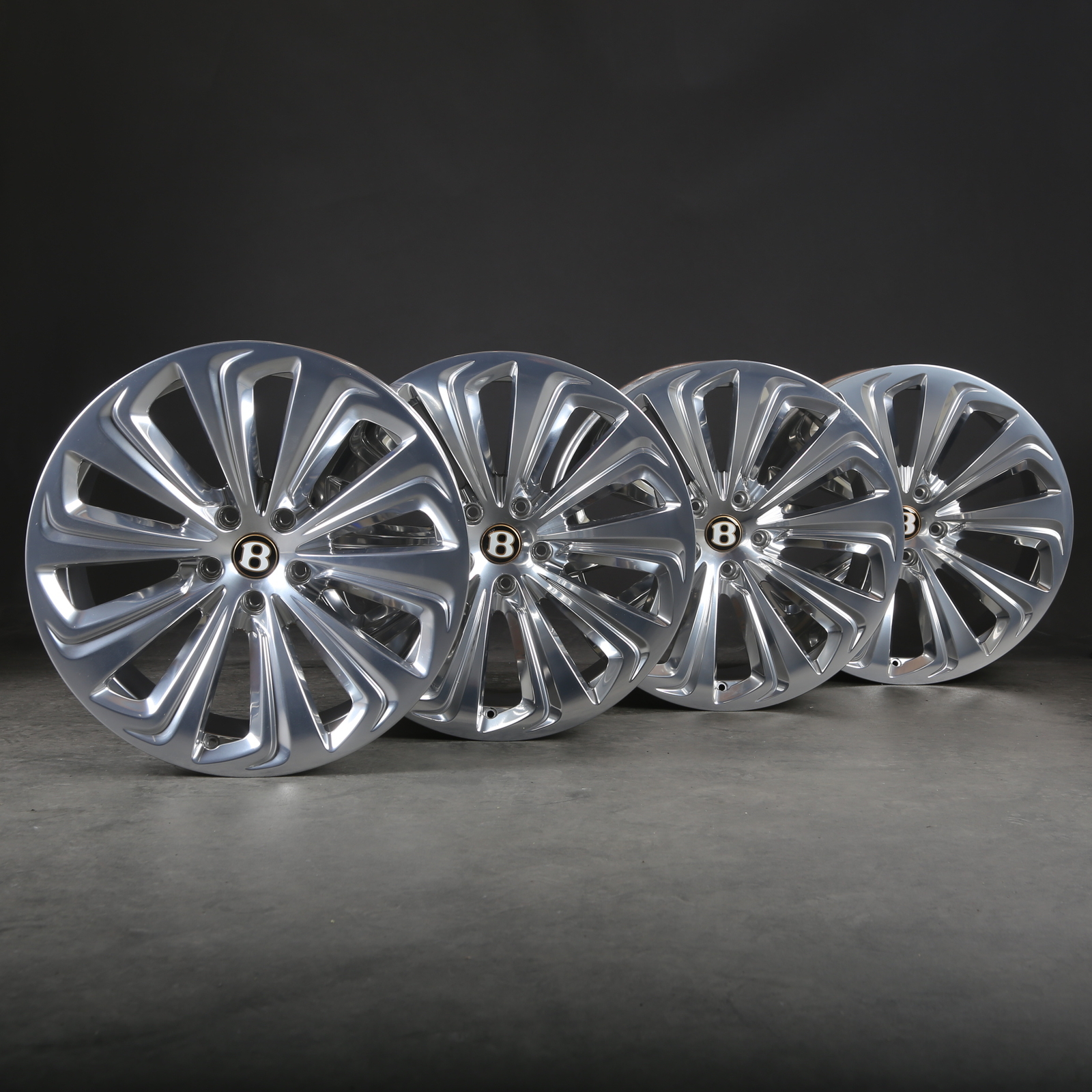 22 Inch Original Bentley Bentayga 4V Rims 36A601025T Alloy Wheels 