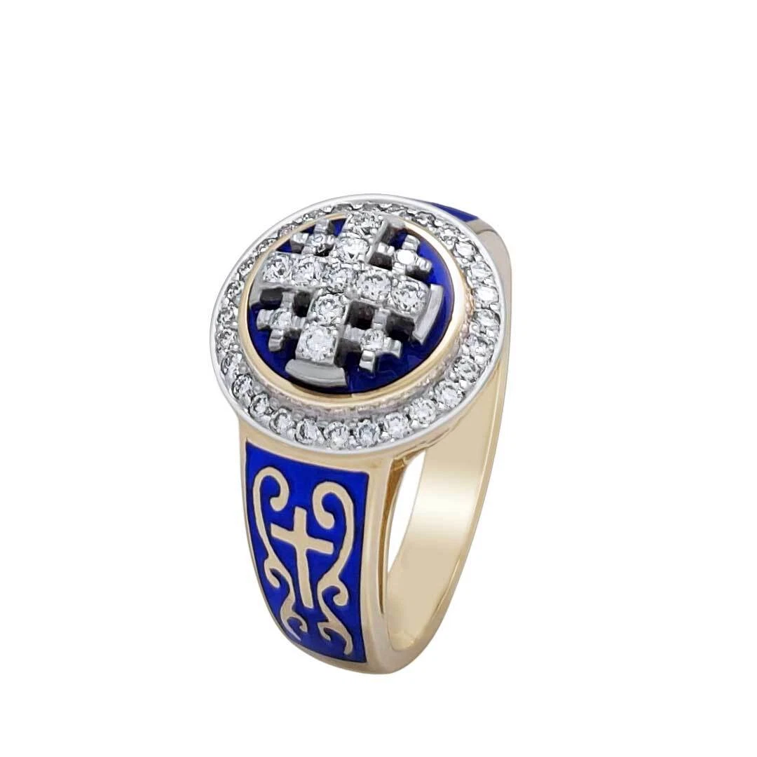 Mens gold shop christian rings