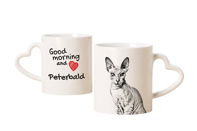 Peterbald Tasse mit Katze guten Morgen Herz. Art-Dog