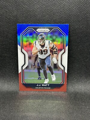 2020 Panini Prizm Red White & Blue Prizm JJ Watt #80
