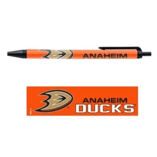 ANAHEIM DUCKS TEAM LOGO 5-PACK CLICK PENS NEW WINCRAFT 🦆