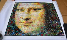 Mona Lisa Mosaic by Neil Farkas Seriolithograph Art Print Poster 28x27" P. West