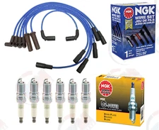 Tune Up Kit w/ NGK Platinum Plugs + Wires 1998-2005 for Chevrolet GMC 4.3L V6